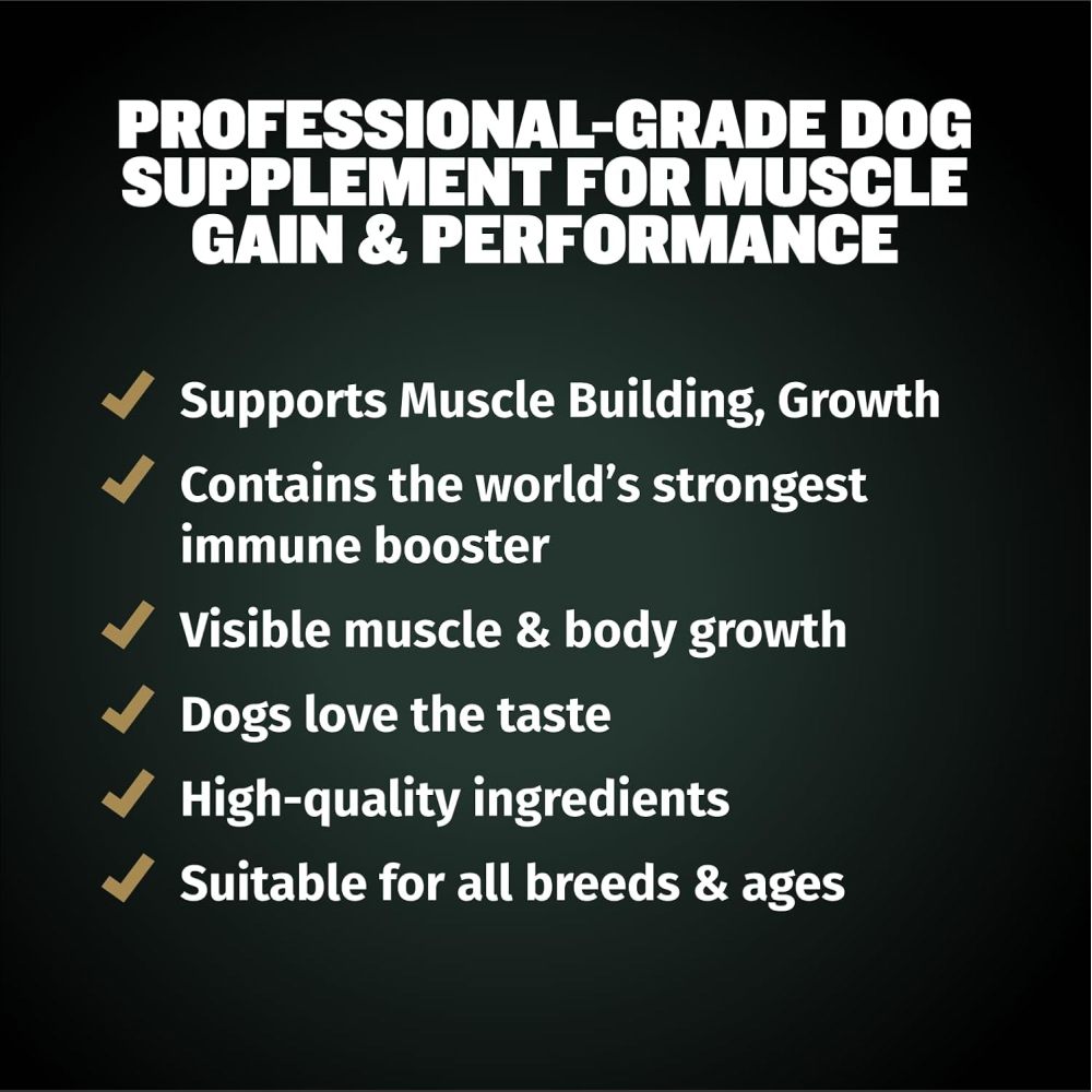 Muscle Building Supplements For Dogs Healthy Muscle & Strength