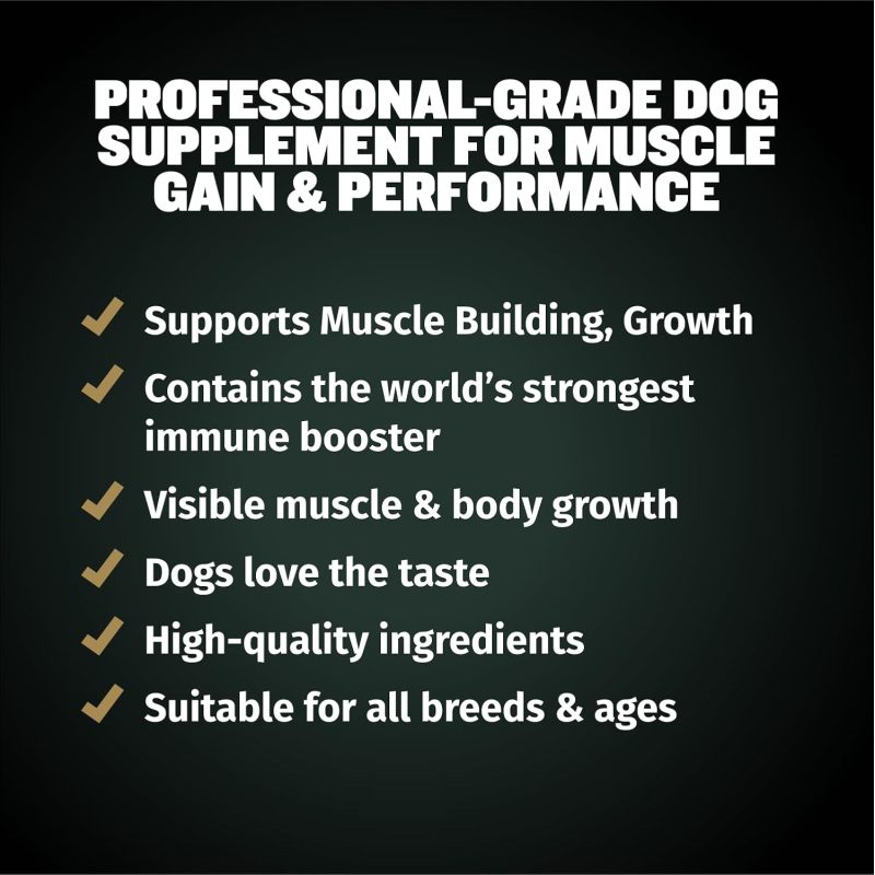 Muscle Building Supplements For Dogs Healthy Muscle & Strength