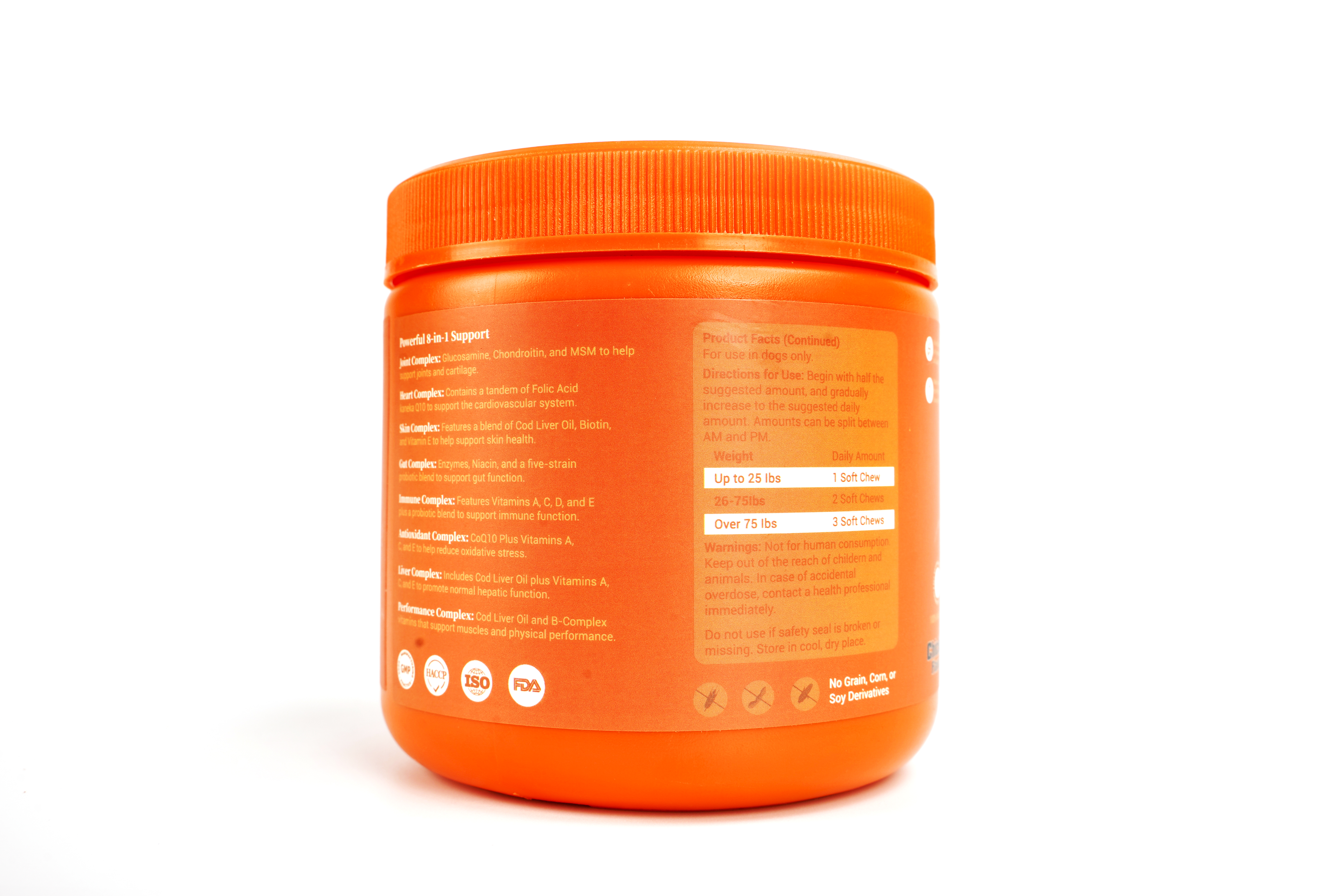 8-in-1 Multivitamin Soft Chew Bites for Dogs Chicken Flavor