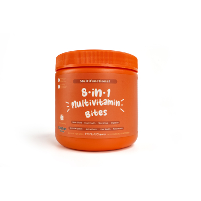 8-in-1 Multivitamin Soft Chew Bites for Dogs Chicken Flavor 01