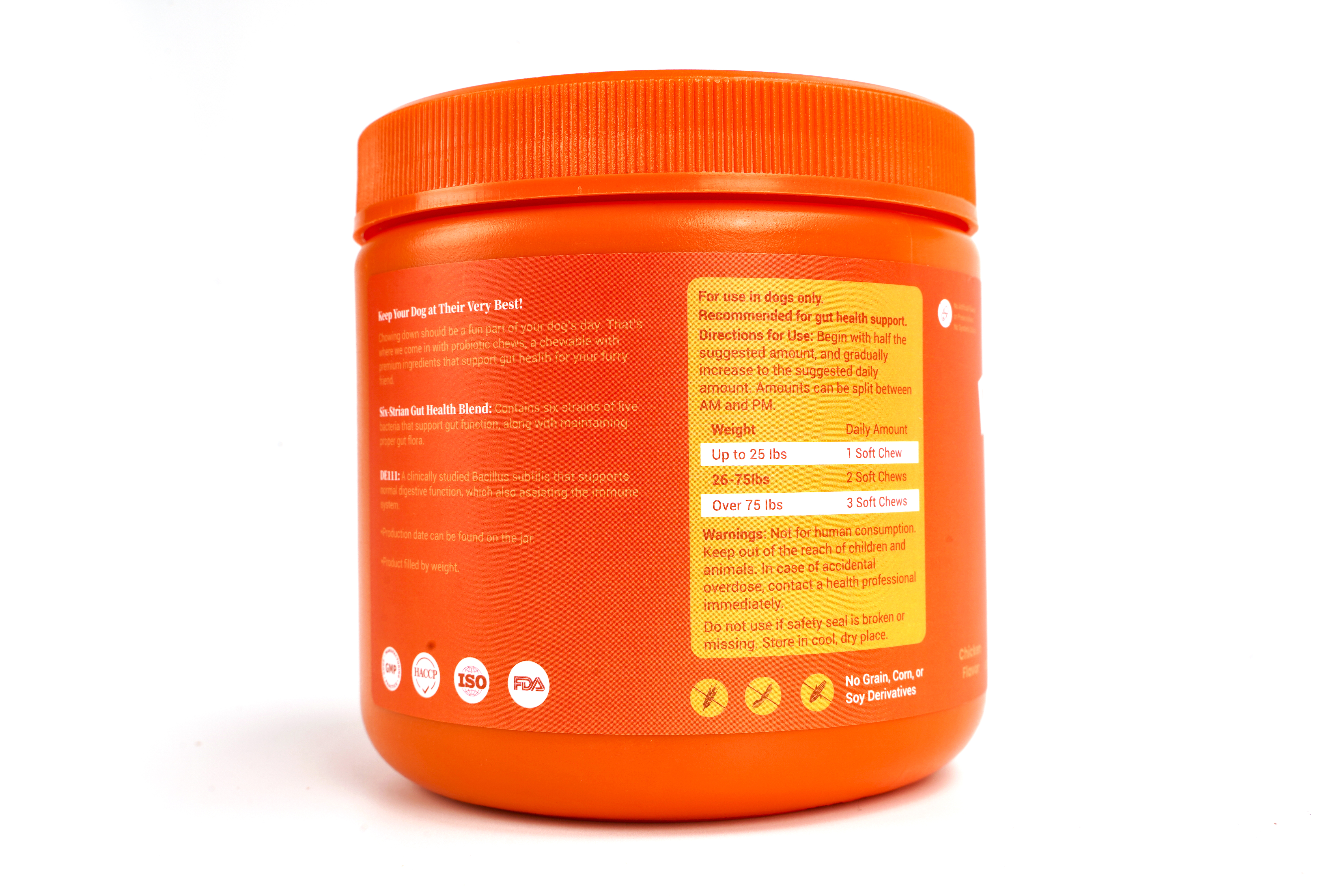 Canine Probiotic Supplement With 6 Strains Build Balanced Gut Ecosystem for Dogs