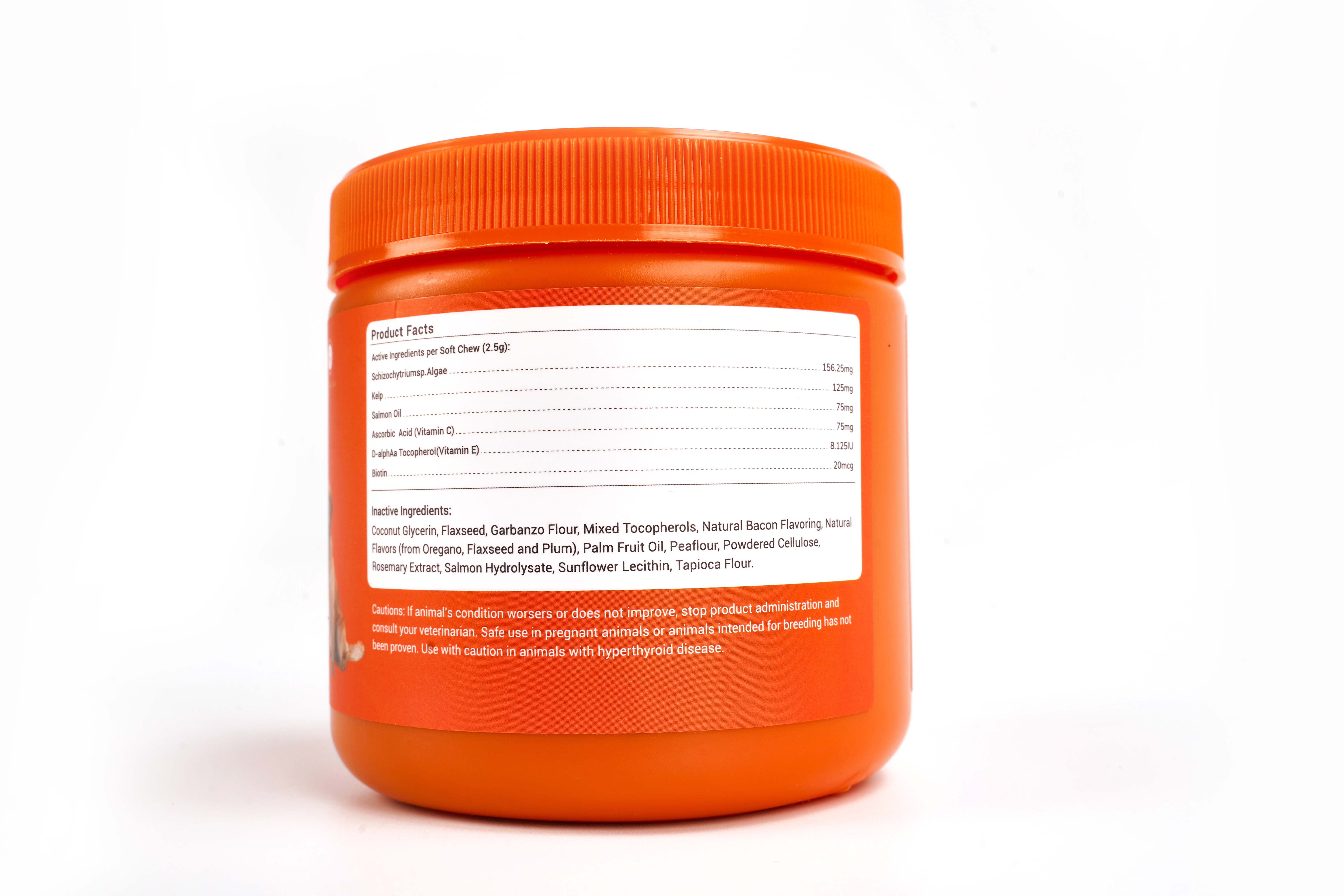 Salmon Soft Chews for Dogs Skin and Coat Supplement Chicken Flavor