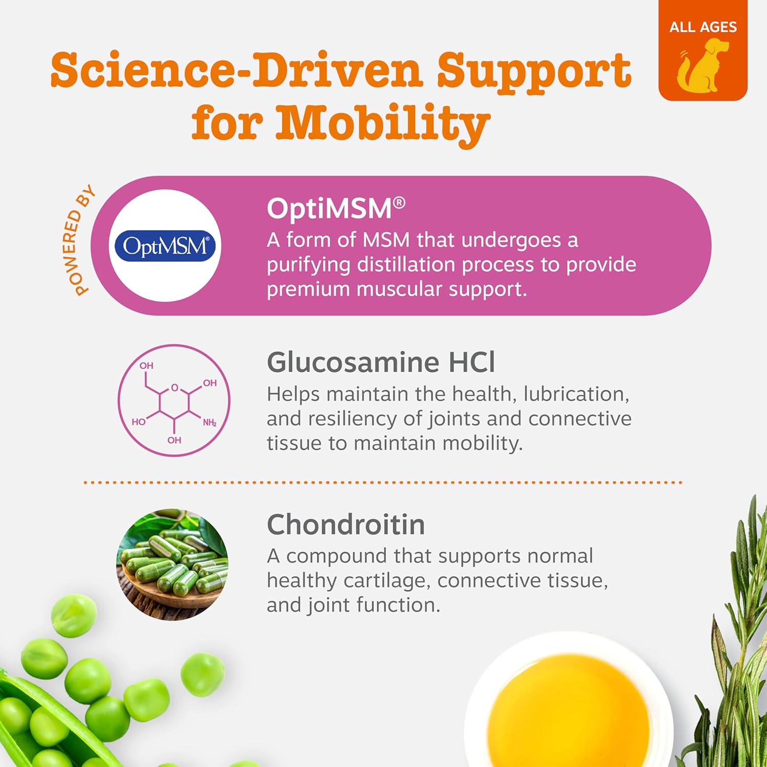 Dog Hip And Joint Supplement Chews Chiecken Flavor