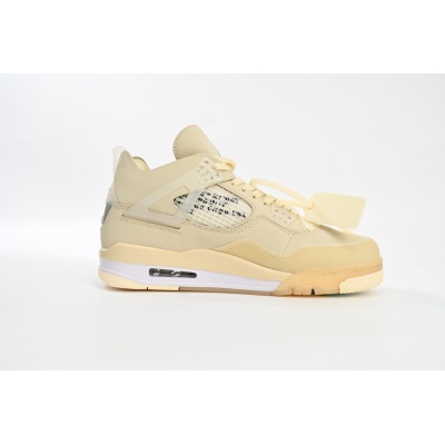 How to clean the jordan 4 sail off white reps? 01