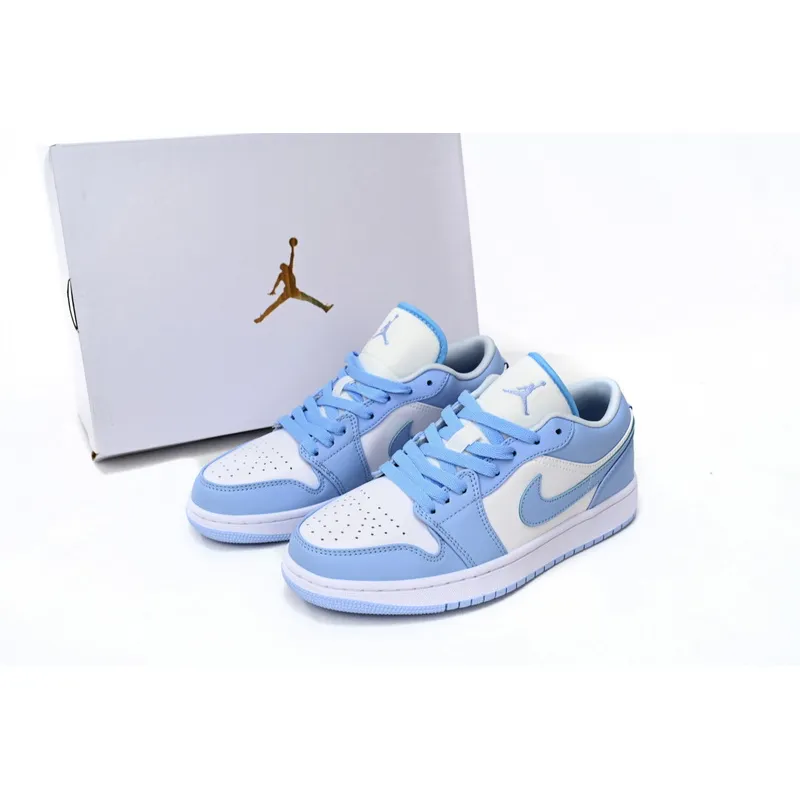 CocoKicks Jordan 1 Low White Ice Blue DC0774-141