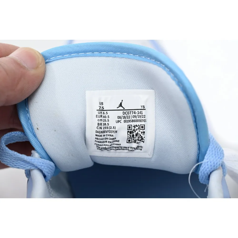CocoKicks Jordan 1 Low White Ice Blue DC0774-141