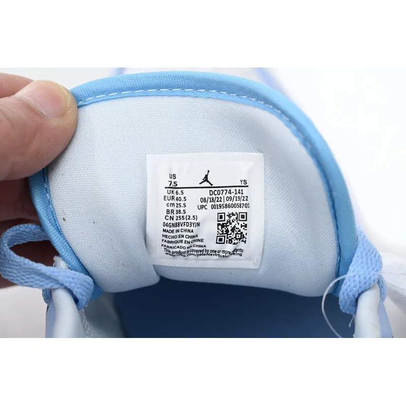 CocoKicks Jordan 1 Low White Ice Blue DC0774-141