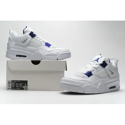 What sizes are available for the Jordan 4 Retro Metallic Purple? 01