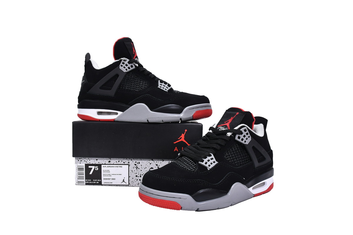 CocoKicks Jordan 4 Retro Bred (2019) 308497-060