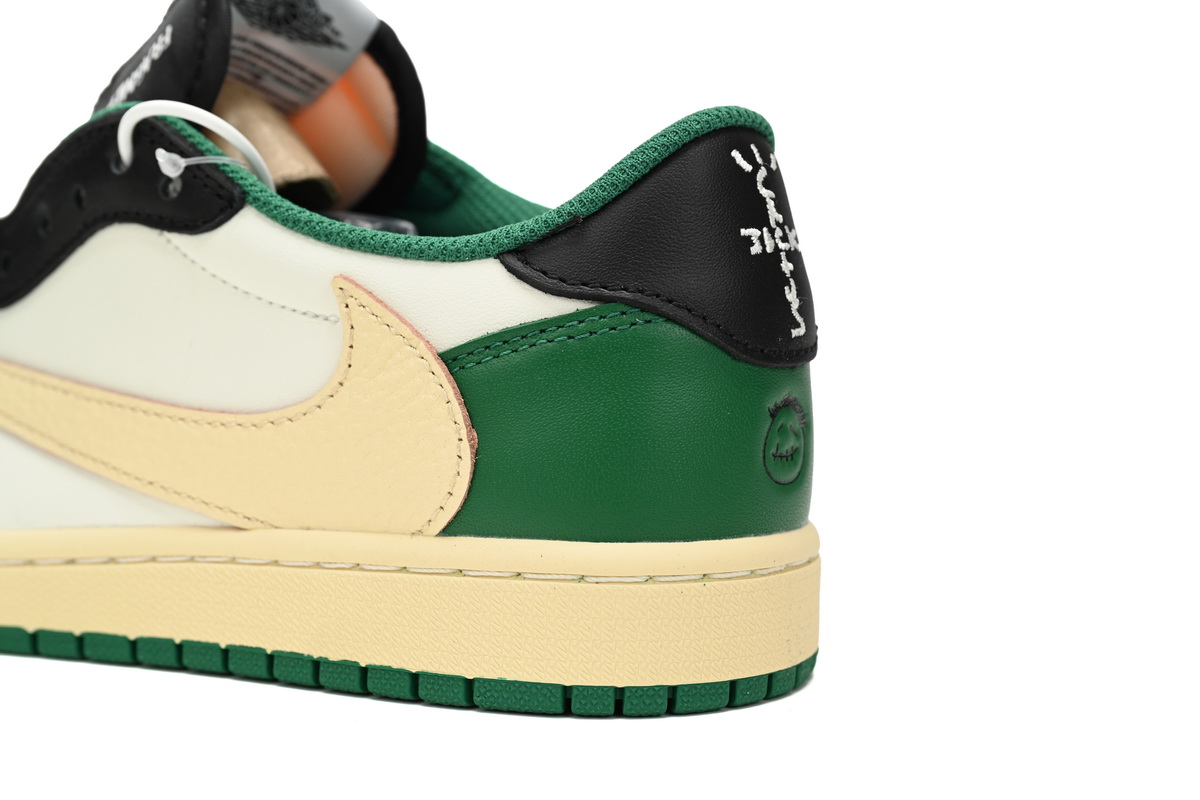CocoKicks Jordan 1 Low Travis Scott Black Green Barb DM7866-128