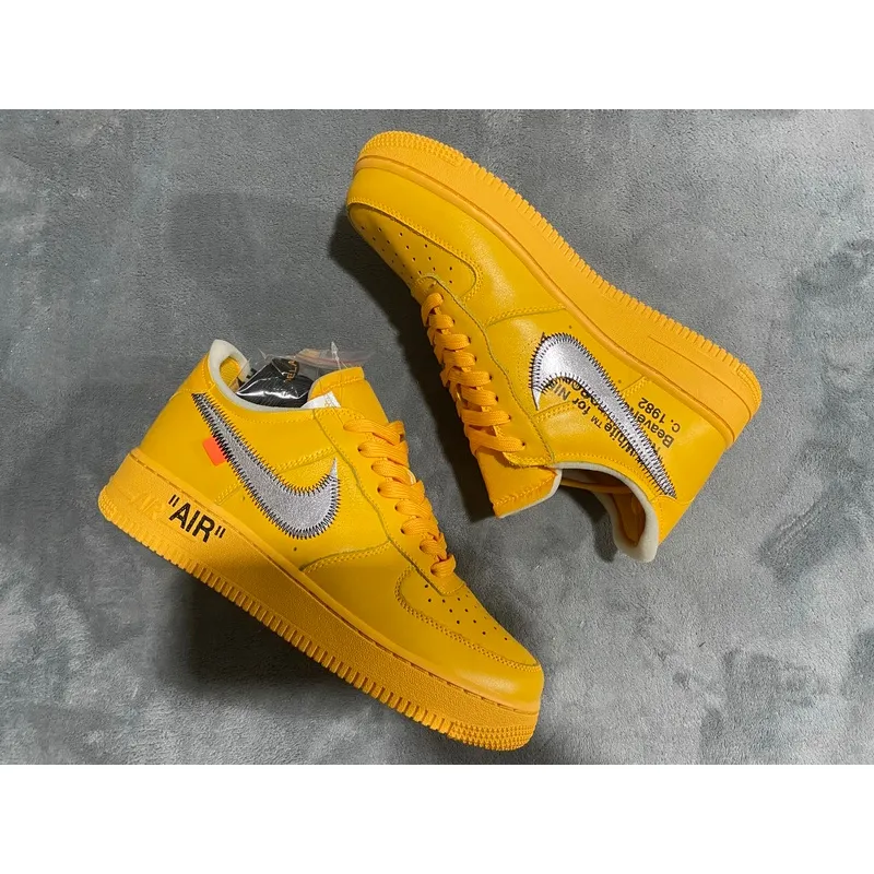 CocoKicks Air Force 1 Low Off-White ICA University Gold DD1876-700