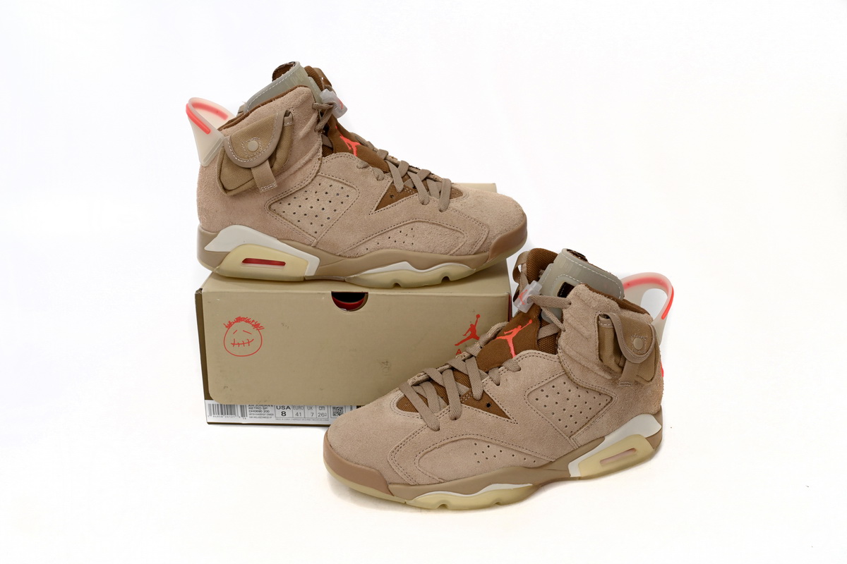 CocoKicks Jordan 6 Retro Travis Scott British Khaki DH0690-200