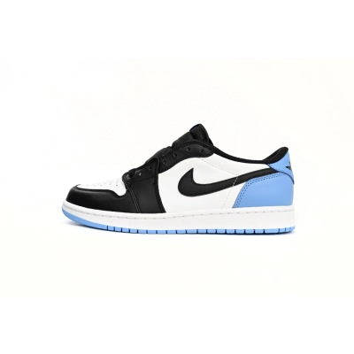 CocoKicks Jordan 1 Retro Low OG Black Dark Powder Blue CZ0790-104 01