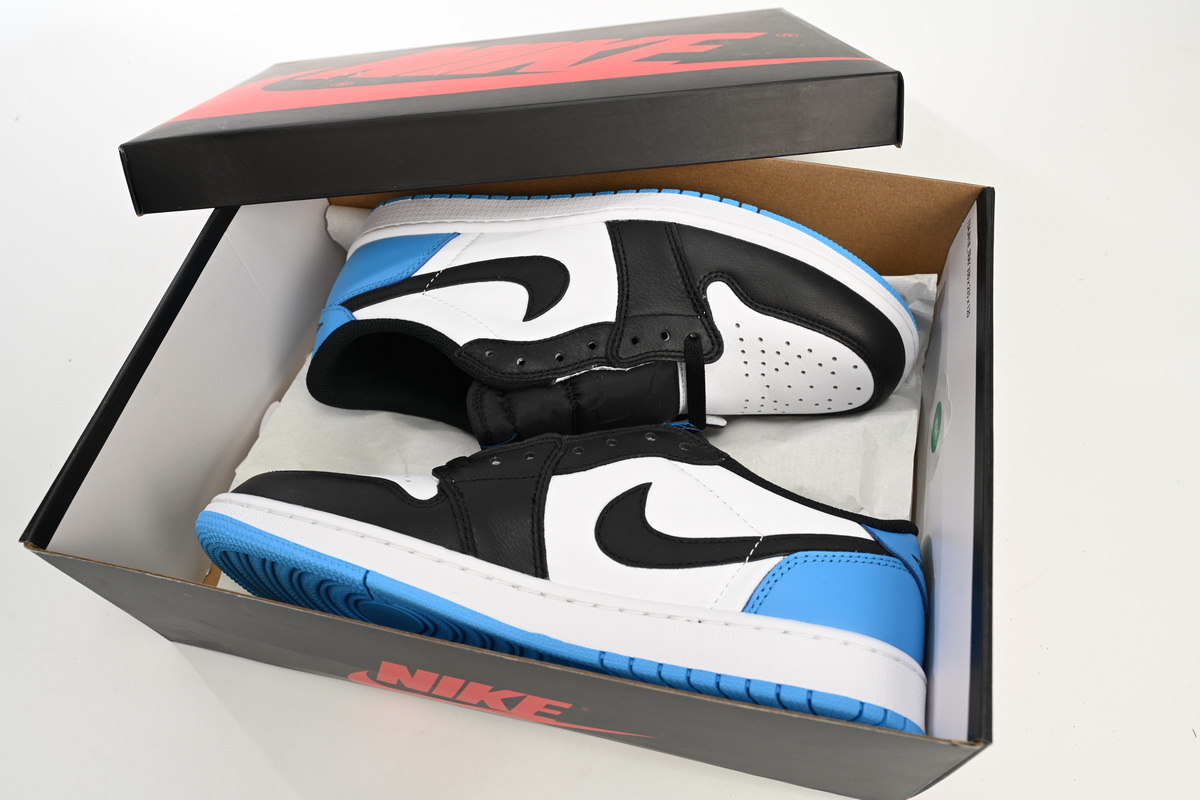 CocoKicks Jordan 1 Retro Low OG Black Dark Powder Blue CZ0790-104
