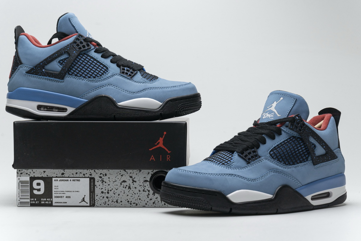 CocoKicks Jordan 4 Retro Travis Scott Cactus Jack 308497-406