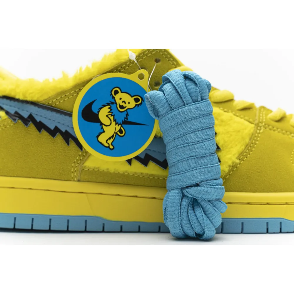 CocoKicks SB Dunk Low Grateful Dead Bears Opti Yellow CJ5378-700