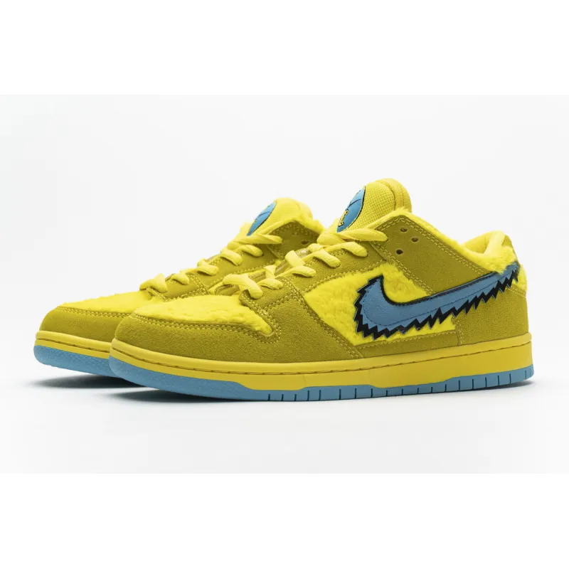 CocoKicks SB Dunk Low Grateful Dead Bears Opti Yellow CJ5378-700
