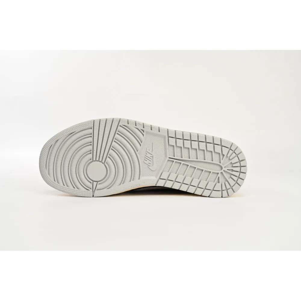 CocoKicks Jordan 1 Low White Grey Low Gang x Travis Scott DM7866-010