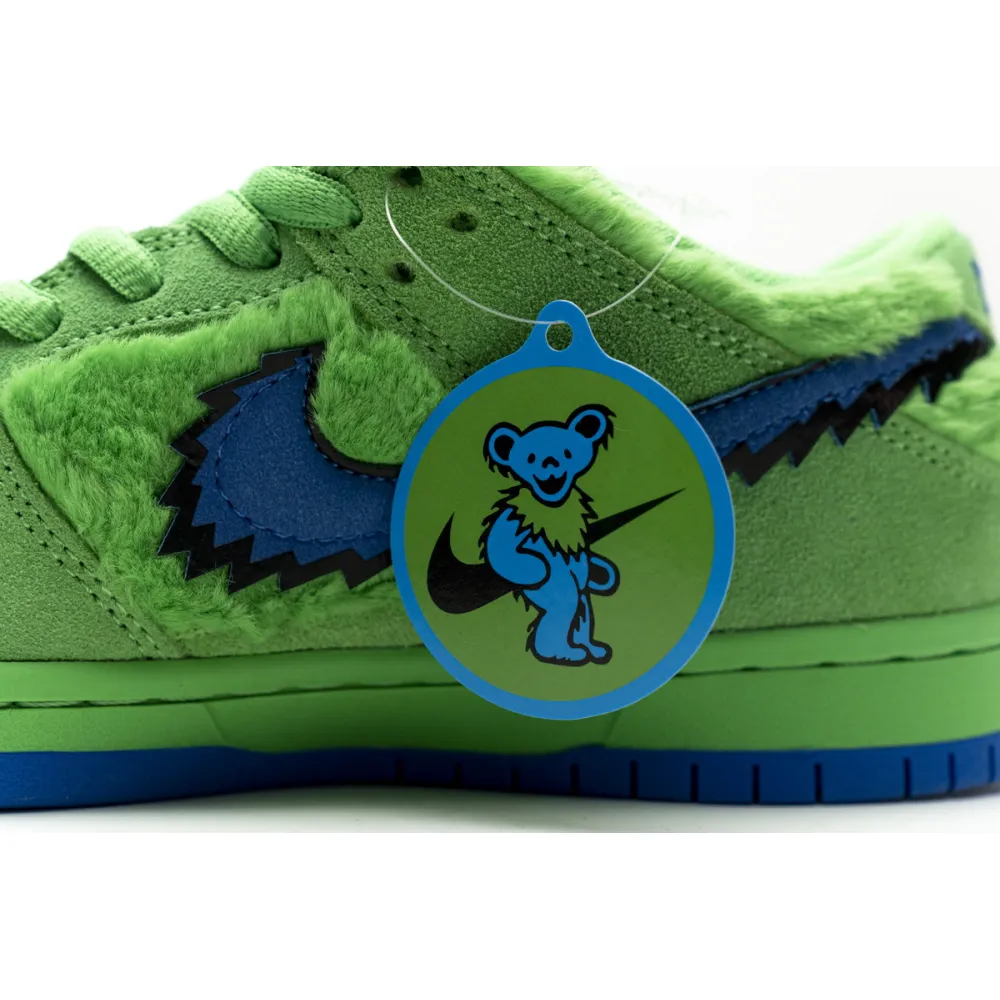 CocoKicks SB Dunk Low Grateful Dead Bears Green CJ5378-300