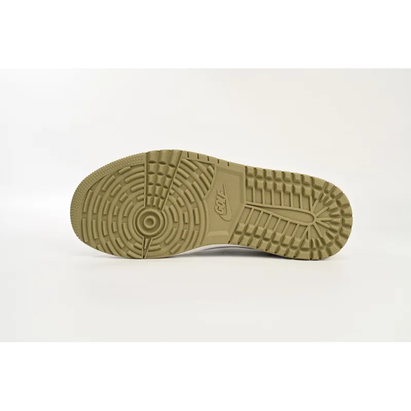 CocoKicks Jordan 1 Retro Low Golf Travis Scott Neutral Olive FZ3124-200