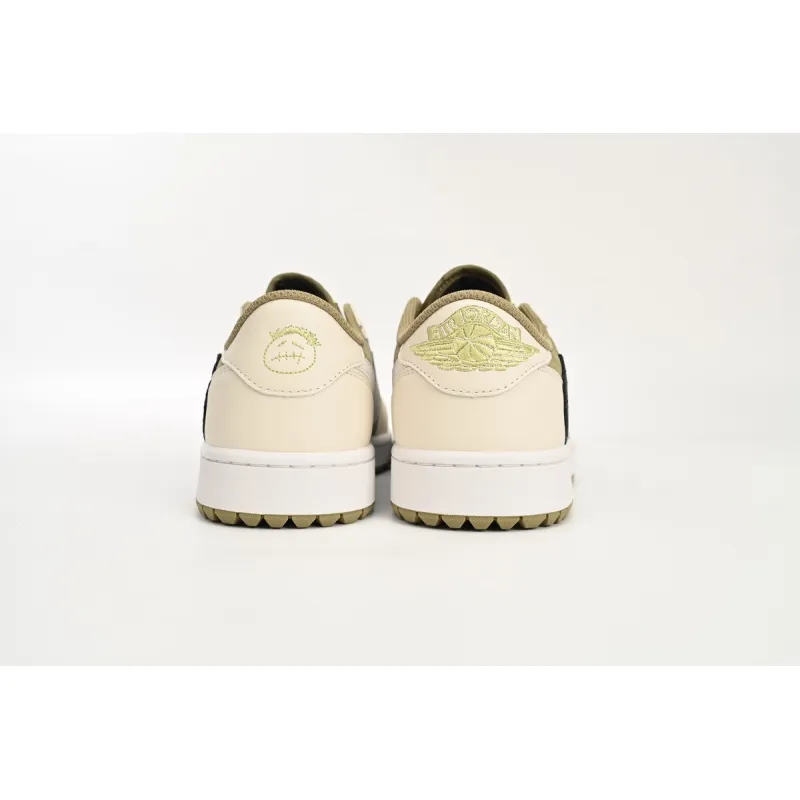 CocoKicks Jordan 1 Retro Low Golf Travis Scott Neutral Olive FZ3124-200