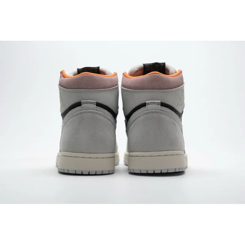 CocoKicks Jordan 1 Retro High Neutral Grey Hyper Crimson 555088-018