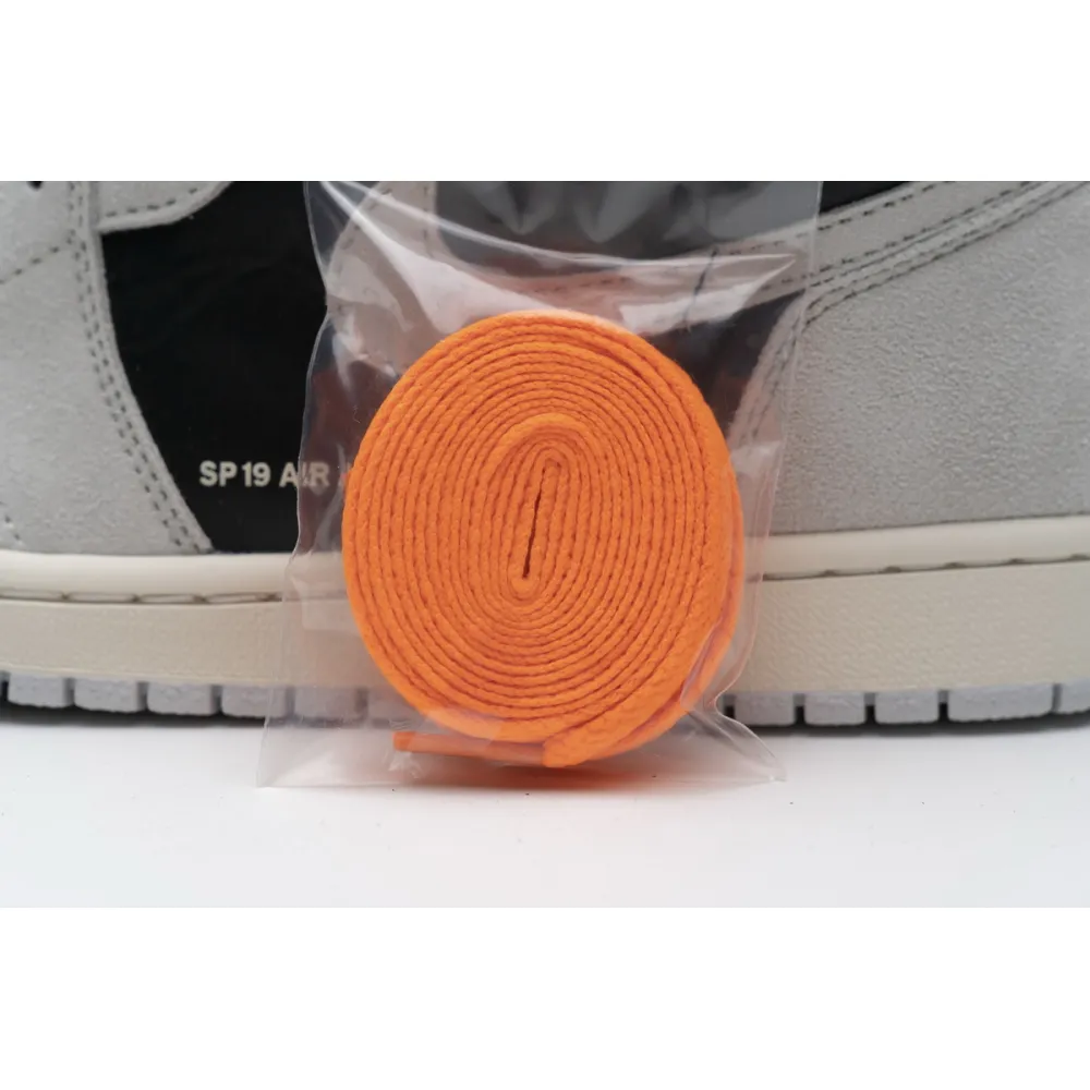 CocoKicks Jordan 1 Retro High Neutral Grey Hyper Crimson 555088-018
