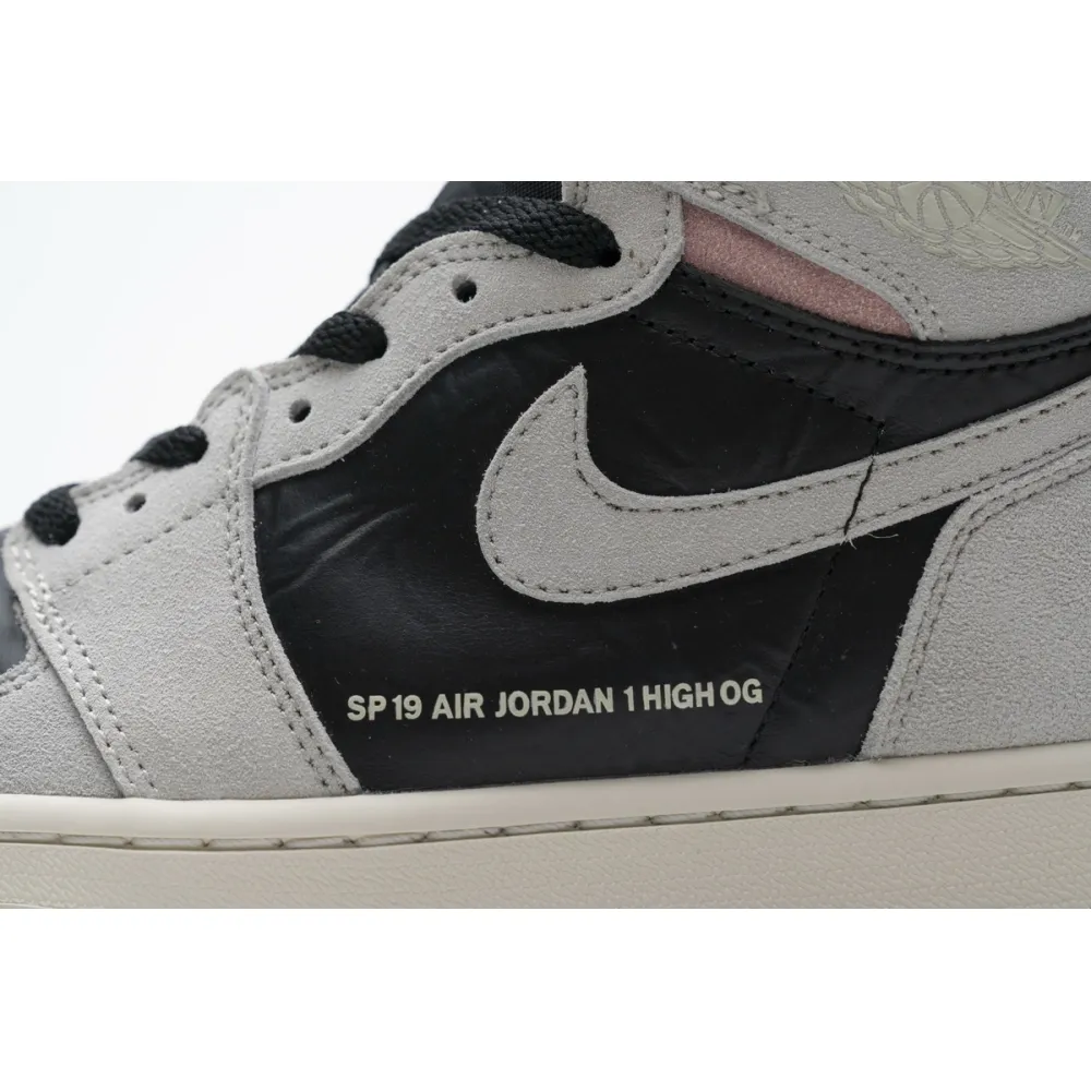 CocoKicks Jordan 1 Retro High Neutral Grey Hyper Crimson 555088-018