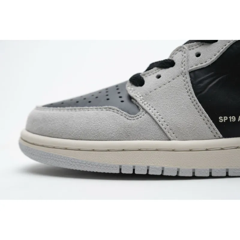 CocoKicks Jordan 1 Retro High Neutral Grey Hyper Crimson 555088-018
