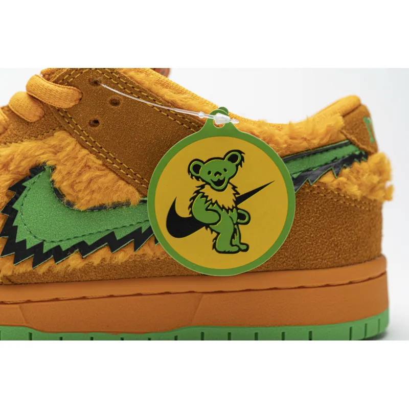 CocoKicks SB Dunk Low Grateful Dead Bears Orange CJ5378-800