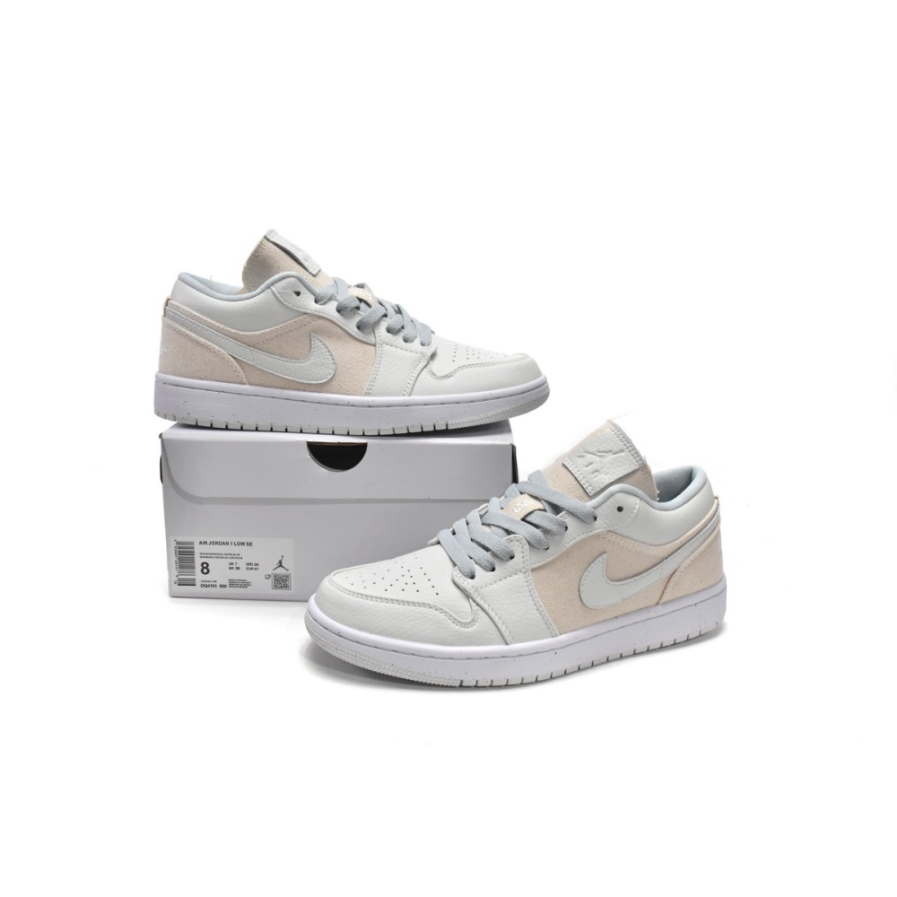 CocoKicks Jordan 1 Low Se Canvas Iris Whisper Sail DQ4151-500