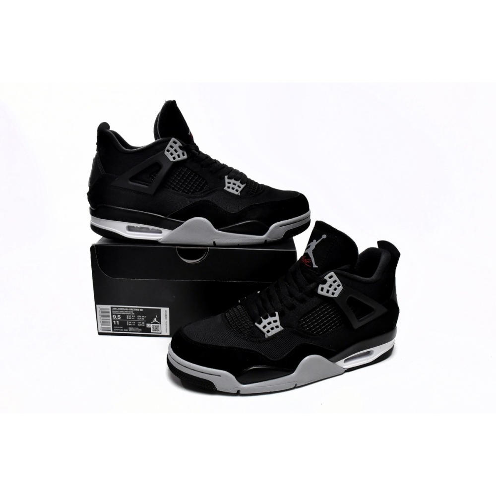 CocoKicks Jordan 4 Retro SE Black Canvas DH7138-006