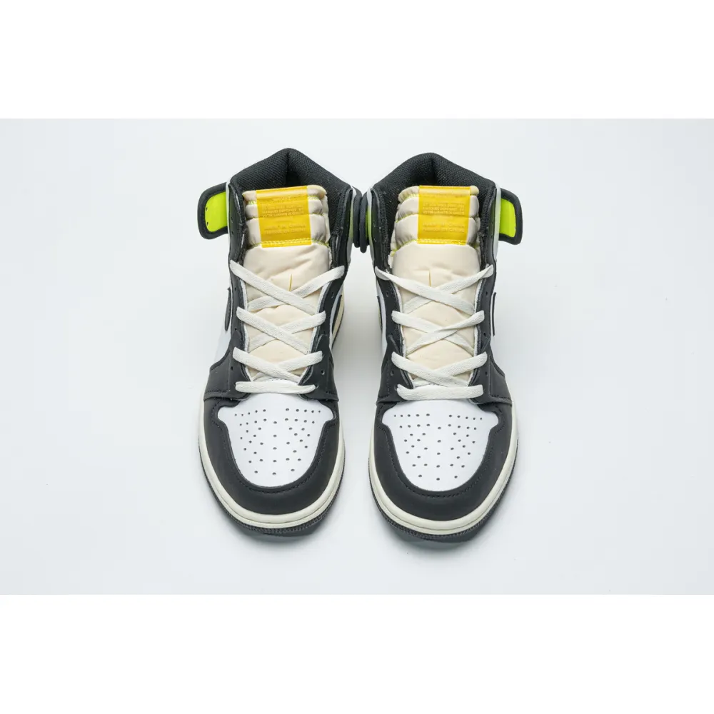 CocoKicks Jordan 1 Retro High White Black Volt University Gold 555088-118