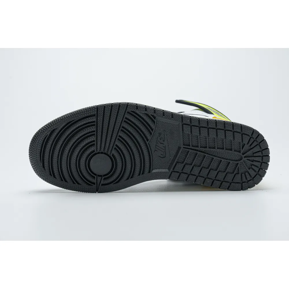 CocoKicks Jordan 1 Retro High White Black Volt University Gold 555088-118