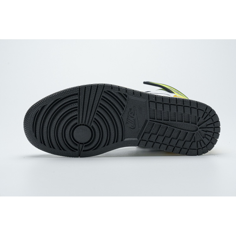 CocoKicks Jordan 1 Retro High White Black Volt University Gold 555088-118