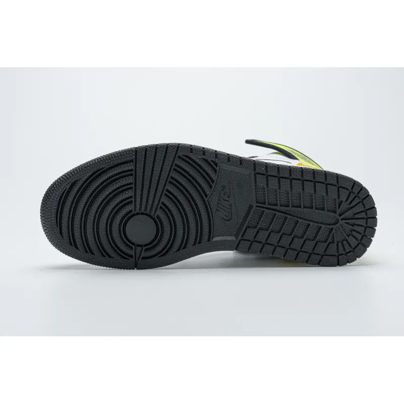 CocoKicks Jordan 1 Retro High White Black Volt University Gold 555088-118