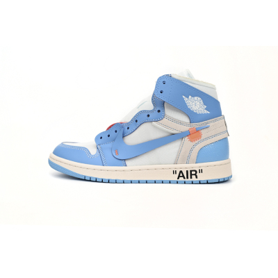 CocoKicks Jordan 1 Retro High Off-White University Blue AQ0818-148 01