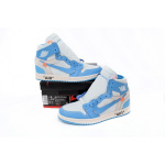 CocoKicks Jordan 1 Retro High Off-White University Blue AQ0818-148