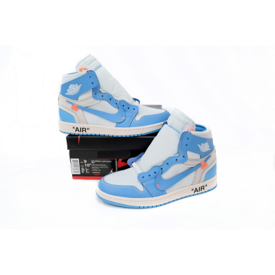 CocoKicks Jordan 1 Retro High Off-White University Blue AQ0818-148 02