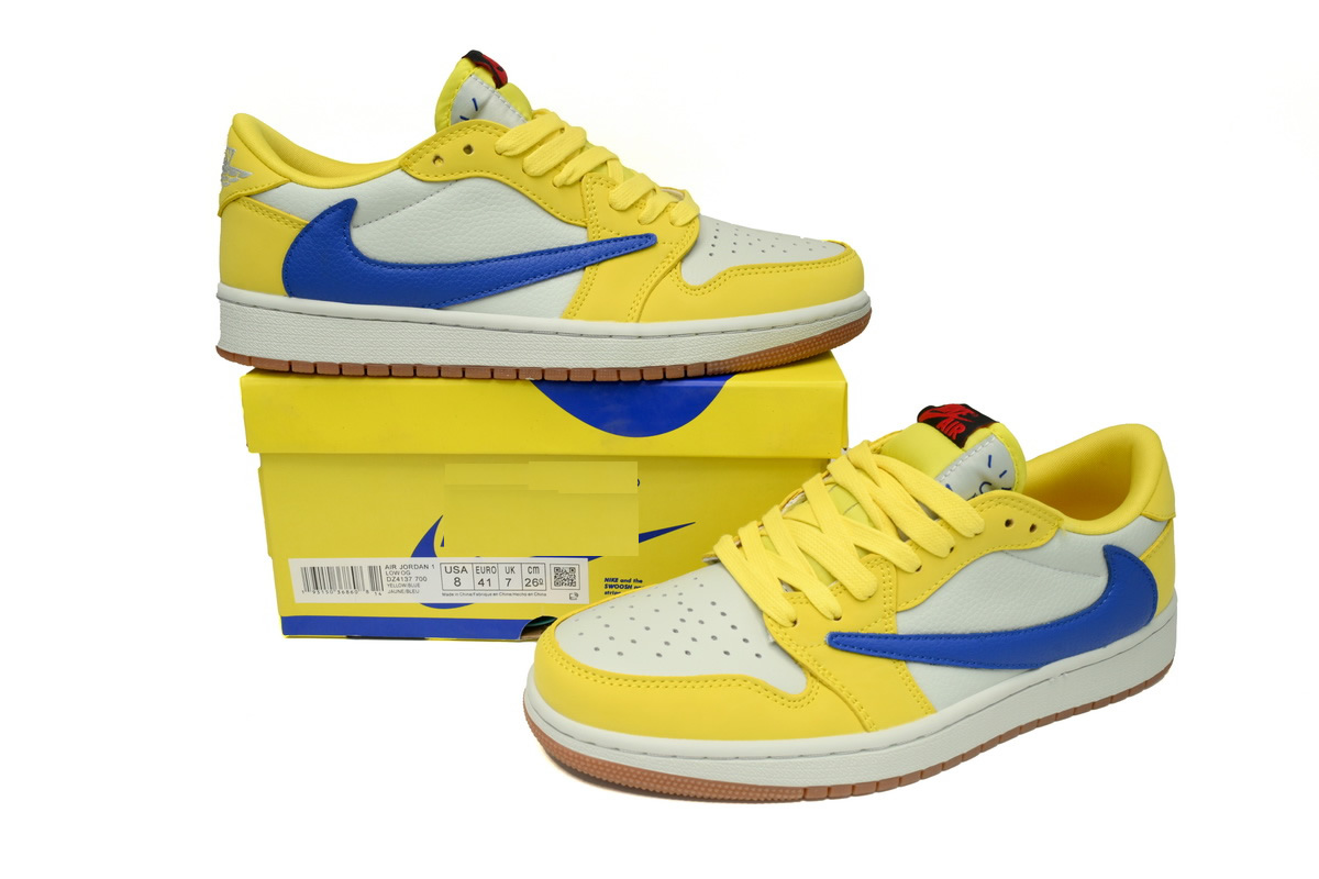 CocoKicks Jordan 1 Retro Low OG SP Travis Scott Canary DZ4137-700