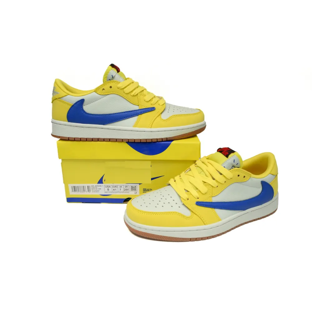CocoKicks Jordan 1 Retro Low OG SP Travis Scott Canary DZ4137-700