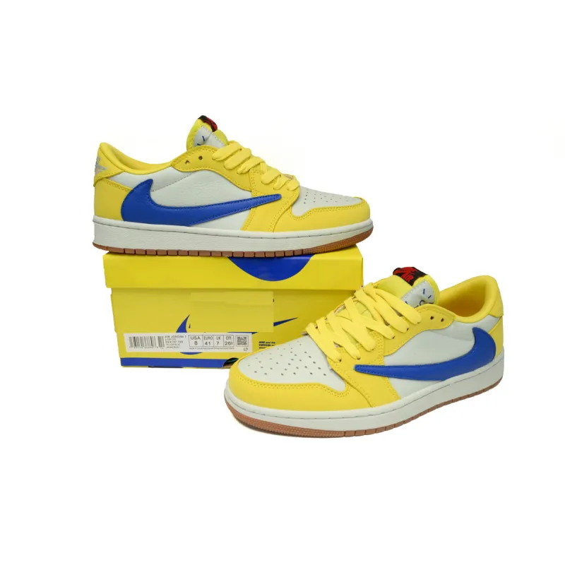 CocoKicks Jordan 1 Retro Low OG SP Travis Scott Canary DZ4137-700