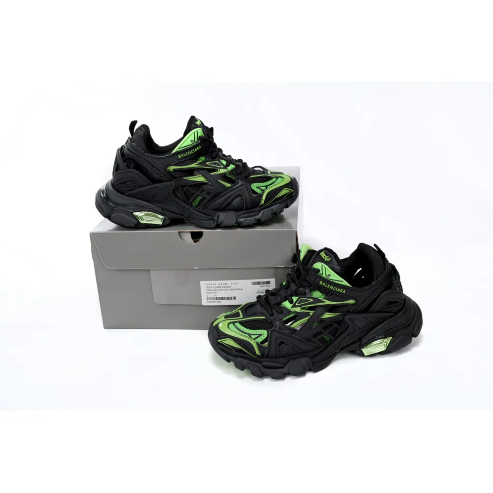 CocoKicks Balenciaga Track 2 Sneaker Black Green 568614W2GN31086 