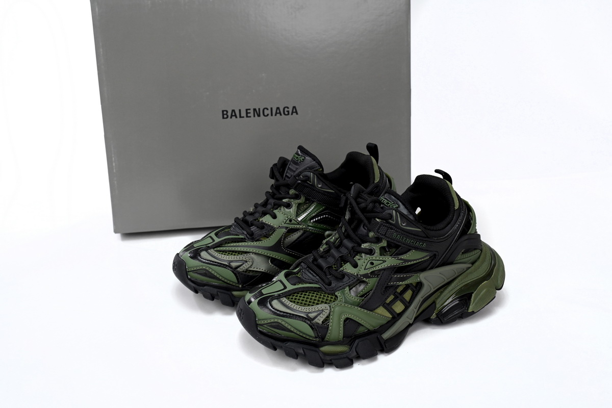 CocoKicks Balenciaga Track 2 Sneaker Khaki 568614W3AE12311