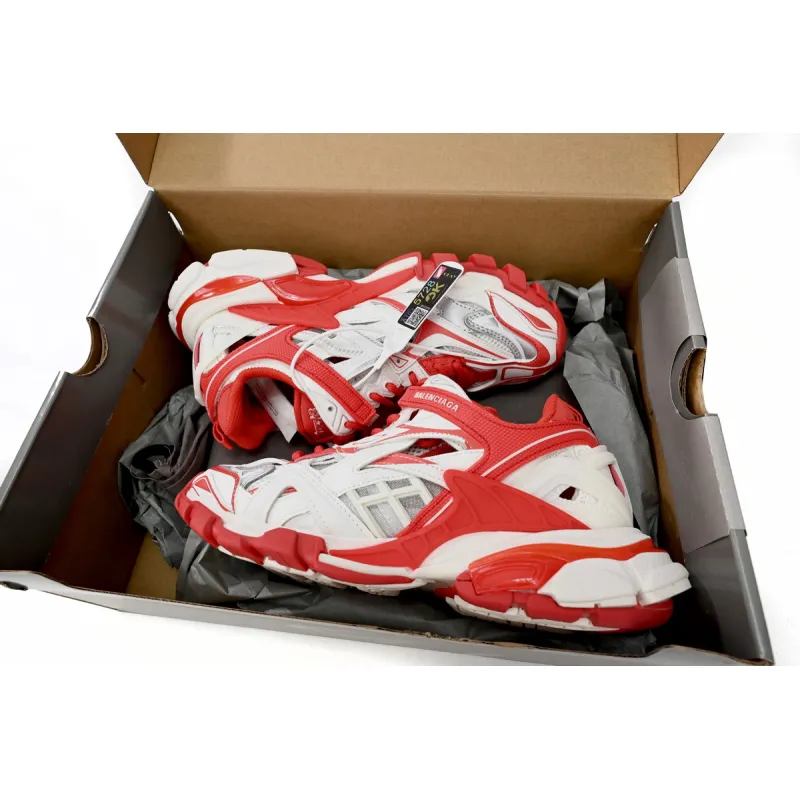 CocoKicks Balenciaga Track 2 Sneaker White Red 568614W3AE29061