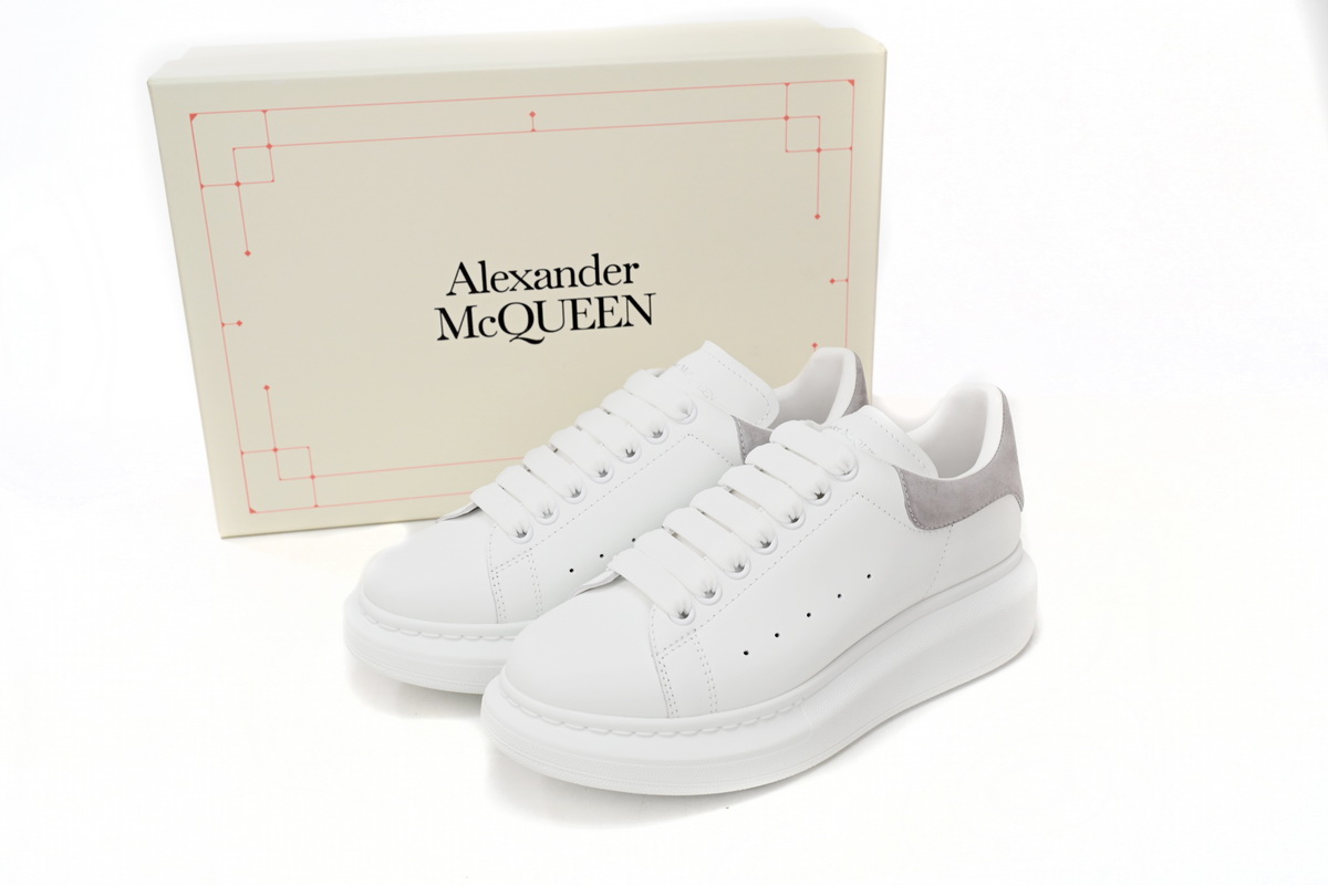 CocoKicks Alexander McQueen Oversized White Light Grey Croc 625162WHZ4K9419