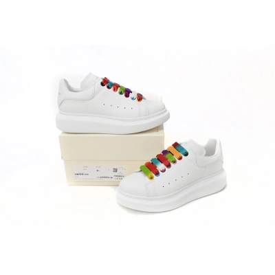 CocoKicks Alexander McQueen Oversized White Rainbow 462214WHGP79001 02