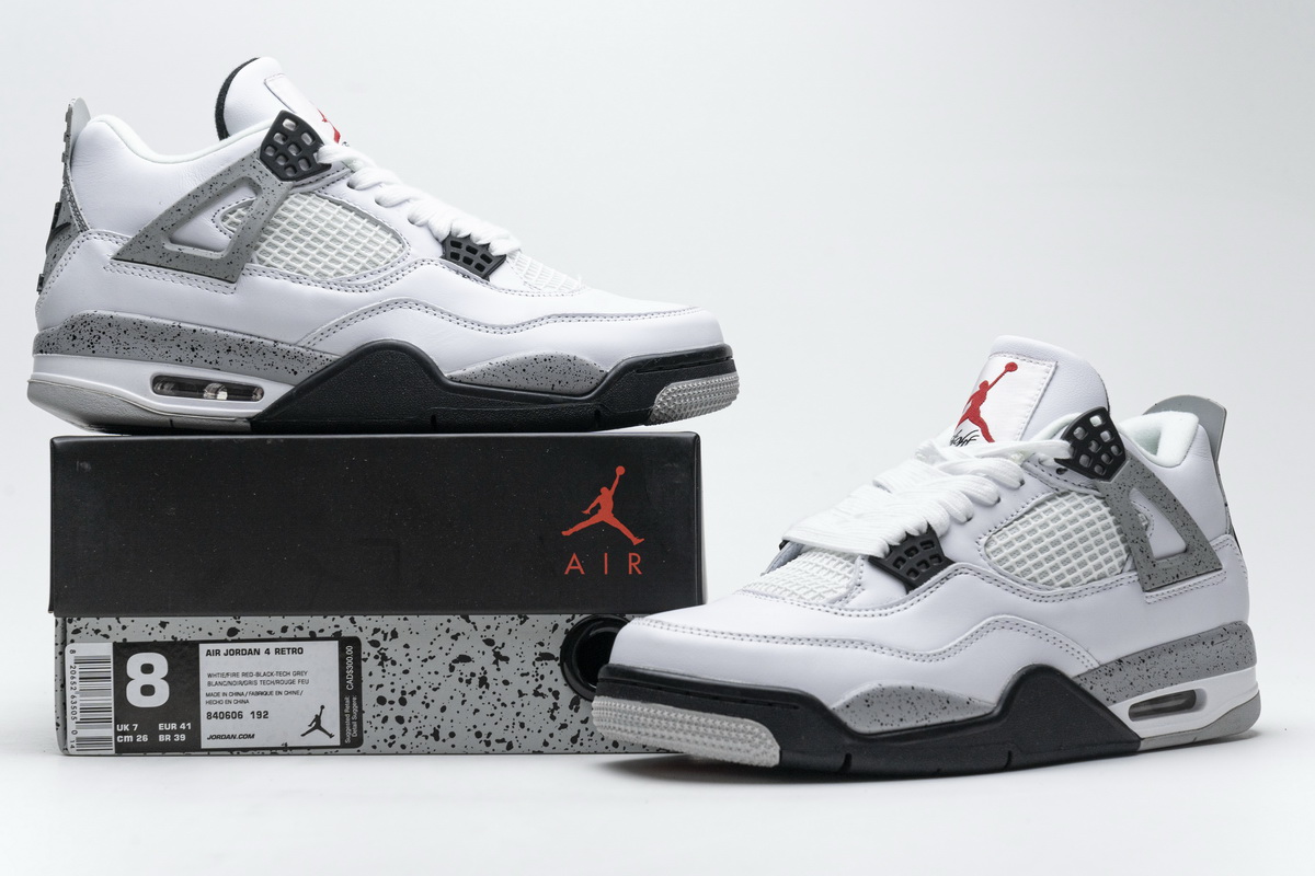 CocoKicks Jordan 4 Retro White Cement (2016) 840606-192