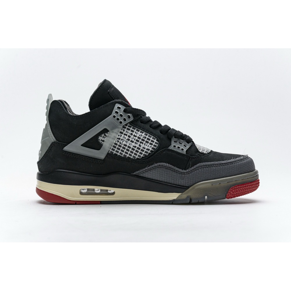 CocoKicks OFF White x Air Jordan 4 Bred CV9388-001