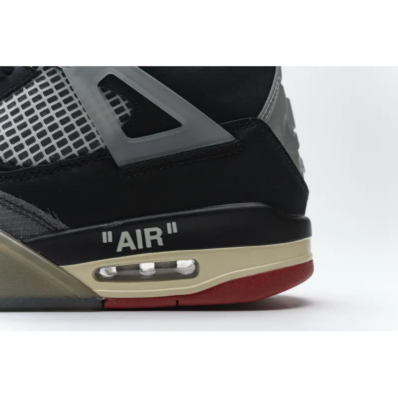 CocoKicks OFF White x Air Jordan 4 Bred CV9388-001